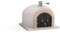MOVELAR - Forno a legna esterno VESUVIUS (bianco, 100 x 100 x 77 cm) - Forno esterno isolato, 3 coperchi in ceramica, calcestruzzo refrattario, cottura tradizionale a fuoco di legno