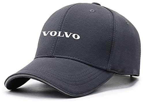 JUMBOZ Outdoor Basecap für Herren V.o.l.v.o, Stylische Freizeit Verstellbar Baseballkappe, Atmungsaktiv Sport Running Schirmmütze Basecap-Dark Grey||One Size
