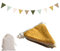 BURGEON Wimpelkette Kinderzimmer, Stoff Wimpelkette mit Jutesäckchen, Babyzimmer deko Mädchen & Jungen, Musselin Baumwolle Wimpelkette für Hausbett, Babybett, Wanddeko Geschenk, Gelb+Grün