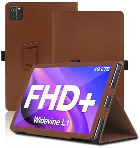 Hülle für AGM PAD T1 10.95 Zoll, AGM PAD T1 Tablet Schutzhülle, Klappständer Schutzhülle mit Stifthalter und Handschlaufe, Umfassender Schutz. (Braun)
