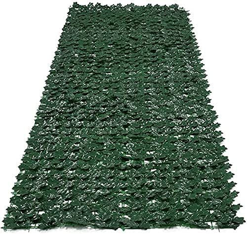 Haie de lierre artificiel en rouleau pour clôture brise-vue dans le jardin, mur décoratif en feuilles de lierre artificielles, rouleau de haie verte pour clôture de jardin, balcon, protection murale,