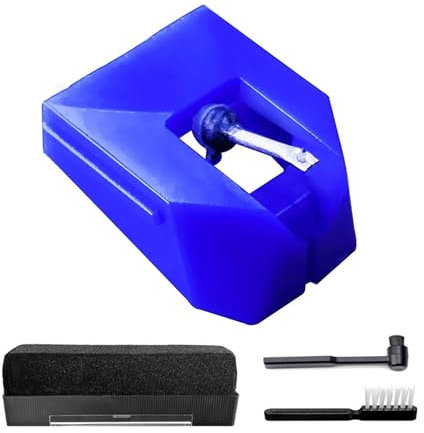 DOSERTY Diamants Styluses Kit d'aiguilles de rechange avec brosse phono pour tourne-disque et équipement DJ professionnel