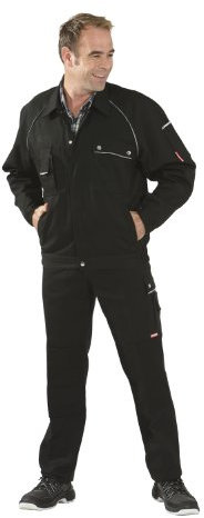 Planam Größe 62 Herren Canvas 320 Bundjacke schwarz Modell 2114