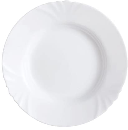 Assiette creuse blanche 22,5 cm Cadix