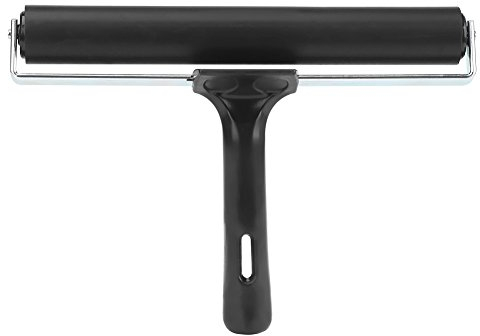 Walfront Gummi Brayer Roller Pinsel Gummirolle Kleisterroller Farbroller Ink Applikator Art Craft Ölgemälde Tool, 20 cm/20,1 cm Roller