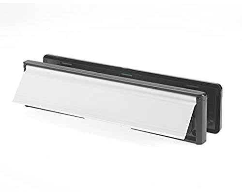 Yale Essentials 12 Letterplate - Chrome/Black