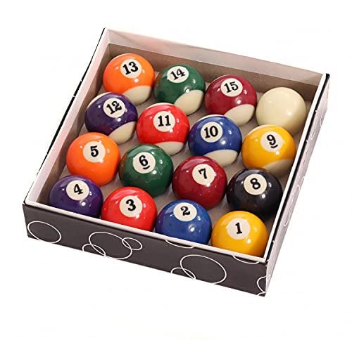 Oypla Full Size UK Regulation 16 Spots and Stripes Pool Ball Set 2