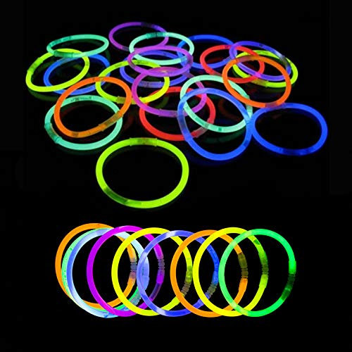 Pulseras Luminosas - 100 Unidades (blanco)