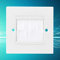 Plaque murale de protection contre la poussière - Pour câble - Plaque murale de raccordement - Panneau de montage - Blanc - 3,3 x 3,3