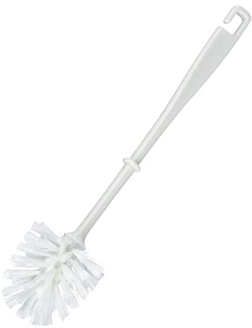 Toilet Brush Plastic Long Handle Toilet Brush Deep Bathroom Cleaning Toilet Brushes With Strong Bristle Loo Brush for Toilet Wall Hanging Bathroom Toilet Bowl Brush-Sturdy Fit All Holders