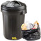 STORM TRADING GROUP Black Large 80 Litre Capacity Dustbin Heavy Duty Outdoor Shatterproof Refuse/Rubbish Bin With Lid (1)