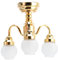VBESTLIFE 1:12 Dollhouse Chandelier, Dollhouse LED Light Miniatur Elegante LED-Deckenleuchte Dekoration für 1:12 Puppenhaus