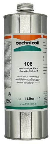 Technicoll 108 Kaltschweißmittel dünnflüssiger klarer Lösemittelkleber Polycarbonat T-Klebungen Flächenklebungen (Technicoll 108)