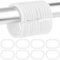 Amaxiu Amaxiu - 24 anillos de cortina de ducha, ganchos de anillo de ducha en forma de C, ganchos de baño de plástico, ganchos de cortina para baños, dormitorios, vestidores