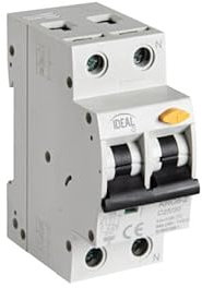 Kanlux Disjoncteur différentiel – 25A – 30mA – 2 modules – Rail TH35 – Blanc