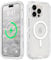 Follaroma for iPhone 15 Pro Case, Compatible with MagSafe, Dual Layer Transparent Magnetic Phone Cases, Heavy Duty Shockproof and Anti-Drop Protective Cover for iPhone 15 Pro, 6.1'', Clear