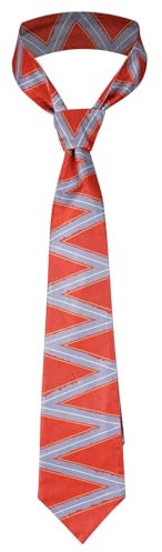 cultofmoon Anger Cosplay Krawatte Rot Gestreifte Krawatte Bedruckte Krawatte Anime Cosplay Tie Necktie Halloween Karneval Zubehör