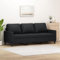CCCINER 3-Sitzer-Sofa Schwarz 180 cm Kunstleder,Exklusives 3Sitzer Sofa aus Kunstleder: Komfort und Stil für Dein Wohnzimmer Sofas & Couches