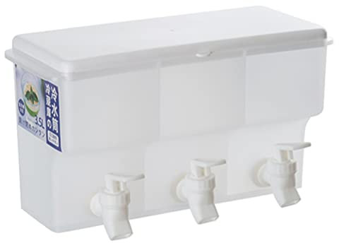 Dispensador de bebidas de plástico de 3,5 L, dispensador de bebidas de 3 compartimentos con grifos, dispensador de leche de limonada para uso diario en fiestas