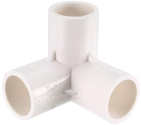 TOP-VIGOR Lot De 10 Raccord PVC En T À 90° 20mm, Coude D'Angle À 3 Voies Pour Tuyau D'Arrosage, Connexion Robuste Pour Systèmes D'Irrigation Et Plomberie, Blanc