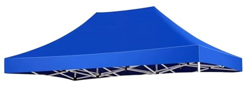 Tettoia di ricambio impermeabile per 2 padiglioni, tenda blu da esterno, copertura per giardino, cortile e terrazza, solo copertura superiore