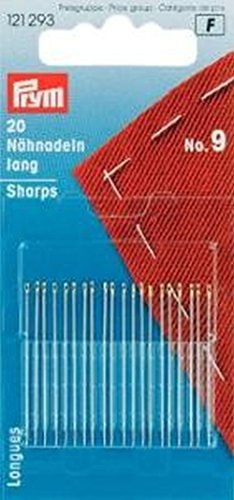 Prym Consumer Nähnadeln lang Stahl 9 silberfarbig 0,60 x 33 mm