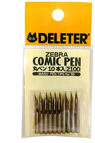 Zebra Managa Pen Nib Maru - 10pc