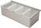 Beaumont Stainless Steel Condiment Holder 4 Part Compartments - Kitchen Bar Organizer Box CZ597