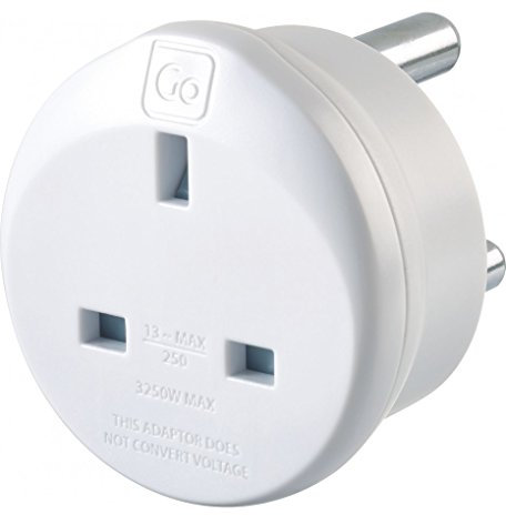 Go Travel Earthed UK to South Africa Compact Earthed Adaptor Converter (Adapter Ref 530)
