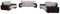 mb-moebel Polstergarnitur Sofa Set 3er & 2er & Sessel 3-2-1 Wohnlandschaft 3-Sitzer und 2-Sitzer Möbel Set - LORENTO (Braun)