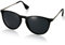 Aroncent Unisex Retro Sonnenbrille Metallrahmen Fliegerbrille Polarisierte Sonnenbrille Verspiegelt Pilotenbrille UV400 Schutzbrille für Damen und Herren, Schwarz