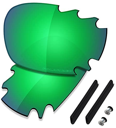 Saucer Premium Ersatzgläser für Oakley Jawbone Vented Racing Jacket Sonnenbrillen High Defense - Jade Green Polarisiert