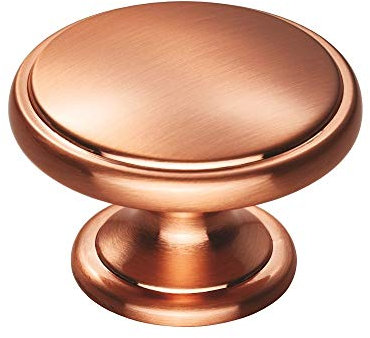 Abrafix Henrietta 38mm Satin Copper Effect Cupboard/Wardrobe Door Handle Knob