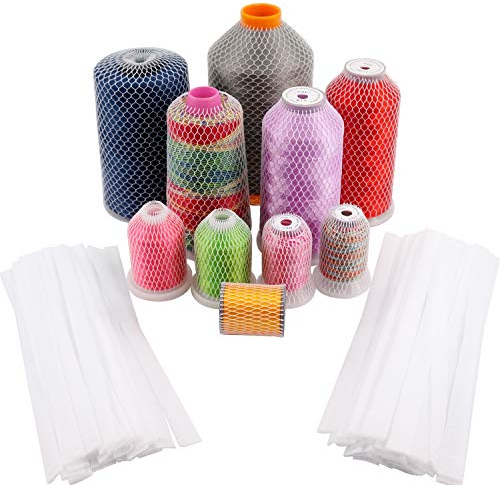 New brothread 100pcs Fäden Netz Spulen Halter für Verschiedenen Größen von Sticken, Nähen und Quilten Fadenspulen - 25cm lang jedes Stück