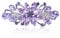 Sankuwen Flower Luxury Jewelry Design Hairpin Rhinestone Hair Barrette Clip,Also Perfect Mother's Day Gifts for Mom (Purple)