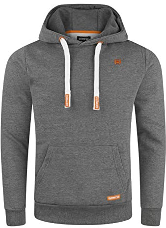 riverso Hoodie Herren Regular Fit RIVLinus Kapuzenpullover Pullover Sweatshirt Streetwear Grau 5XL, Größe:5XL, Farbe:Grey 2