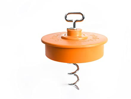 Intellileash Products Intelli-Stayk Dog Tie-Out Stake with Special Surface Lock Technology. Prevents Pulling Out and Bending. (Intelli-Stayk with Soft Soil Surface-Lock)