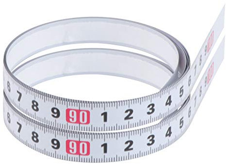 ULTECHNOVO Self Adhesive Measuring Tape, 2Pcs 1M Tape Measure, Metric Sticky Scale Measure Ruler, Left to Right for Workbench, Woodworking, Saw, Drafting Table