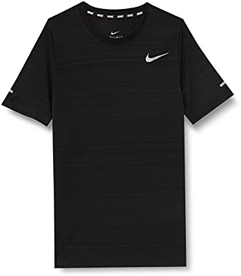 Nike Unisex Kinder Dri-fit Miler T Shirt, Schwarz, 11 Jahre EU