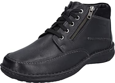 Josef Seibel Herren Winterstiefel Anvers 84,Weite K (Extra weit),Wechselfußbett,Boots,Winterschuhe,uebergangsstiefel,schwarz,43 EU