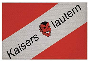U24 Aufnäher Kaiserslautern Teufel Fahne Flagge Aufbügler Patch 9 x 6 cm