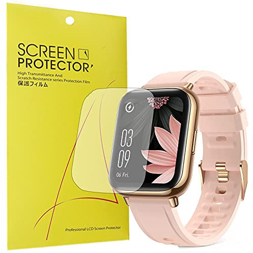 Giaogor Schutzfolie für AGPTEK LW31 Smartwatch, HD klar Flexible TPU Folie [Blasenfreie] [Kompatibel mit Hülle] [Premium-Qualität] Displayschutzfolie (6 Pack)