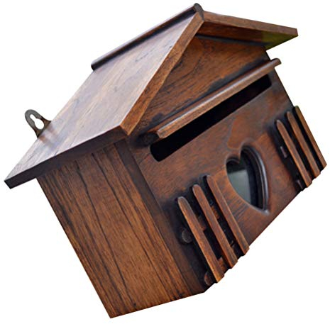 Healifty Boîte aux lettres rustique vintage en bois imperméable pour la maison, le bar, la maison