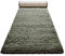 Homie Living Teppich - Läufer, nachhaltig, modern, einfarbig, kuschelig weich und sehr flauschig, Hochflor bestens geeignet für Wohnzimmer, Schlafzimmer, Kinderzimmer, Matteo (80 x 230 cm, Grün)