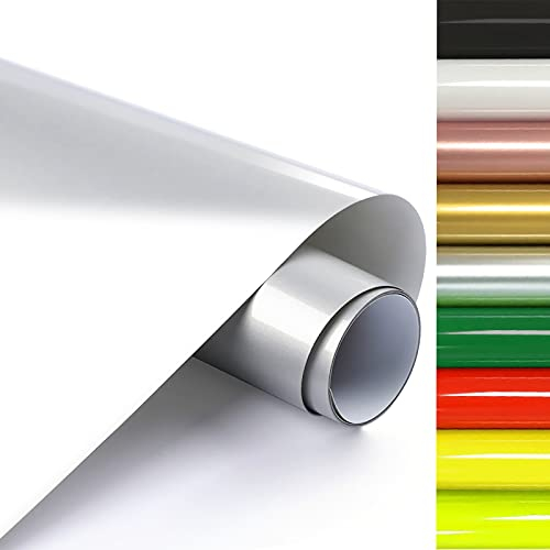 FOSER Plotterfolie Textil, 30cm×3m Heat Transfer Vinyl, Textil Bügeltransferfolie, für DIY T-Shirt, Stoffe (Silber)