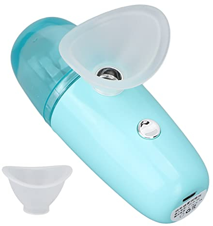 Nano Gesicht Mister, Augenvernebler, Augenspray Gesichtsbefeuchter Tragbares Mini-Feuchtigkeitsspray Gesichtsdampfer Feuchtigkeitsspendendes(Blau)
