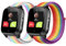 Snyeest 2-Stück Nylon Armbänder Nur Kompatibel mit XPLORA Kidzi Armband, Kids Smartwatch Klettverschluss Mädchen Jungen Verstellbare Ersatz Armbänder Kompatibel mit Xplora Kidzi,Regenbogen+Neon