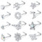 Dochais 12 Stück Nasenstecker 316L Edelstahl Set, Nasenstecker L Form, Nasenpiercing Stecker, Knorpel Barbell Piercing für Frauen Männer 20G