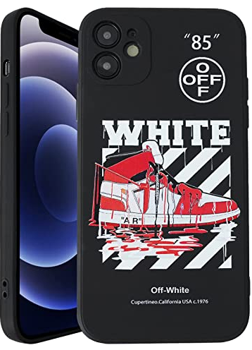 EHIMEFE Kompatibel mit iPhone 12 Hülle für Jungen, Coole Sport-Basketballschuhe, weiches Silikon, lustiges Muster, TPU, stoßfeste Schutzhülle (6,1 Zoll)