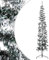 vidaXL Künstlicher Halb Weihnachtsbaum mit Schnee Schlank Christbaum Tannenbaum Dekobaum Kunstbaum Weihnachten Dekoration Weihnachtsdeko 180cm